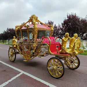 Charrette royale électrique de luxe sculptée, chariot à chevaux, transport spécial, charrette de mariage - Product Image 5