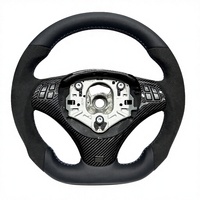 Volant en cuir pleine fleur pour BMW E92 Sport, compatible avec BMW E90 E91 E71 E46 E60, volant en cuir noir de qualité