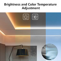 Panneau WiFi intelligent Contrôleur LED intelligent Simple Blanc CCT RGB RGBW RGB + CCT 2.4GHZ Télécommande sans fil