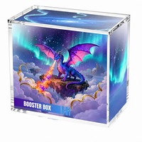 Boîte de rangement magnétique en acrylique N52 avec aimants puissants, boîte de présentation transparente pour cartes TCG, protection UV, OEM personnalisé