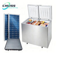 Congélateur solaire 210L DC 12V 24V à faible consommation pour la conservation de la viande sauvage congelée dans les chalands de chasse aux États-Unis