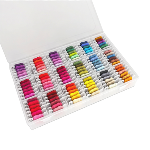 Kit de Broderie DIY 108 Couleurs – 99% Coton, 9 Fils Métalliques, Codage <span class=keywords><strong>DMC</strong></span> – Artisanat Fait Main, Collection, <span class=keywords><strong>Toile</strong></span> de Broderie au Point de Croix - Product Image 2