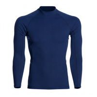Rashguard Homme Respirant à Manches Longues de Haute Qualité, Séchage Rapide, Logo et Couleur Personnalisables, Spandex/Polyester 220g, Vêtement de Sport