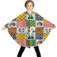 Manta con Capucha Personalizada, Suave y Cálida, con Diseño de Dibujos Animados, para Niños y Adultos, para Sofá, Cama, Viajes, Picnic, Camping y Siesta