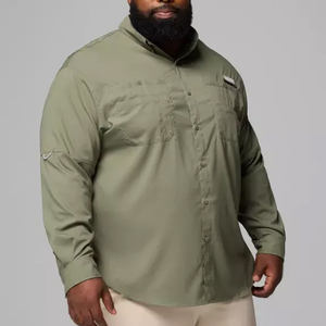 Chemise de pêche hawaïenne pour homme en polyester anti-transpiration avec poches, protection UPF 50 et SPF 50, motif camouflage, boutonnée - Product Image 5