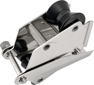 Rouleau d'<span class=keywords><strong>ancre</strong></span> double pliable en acier inoxydable 316, 330 mm, pivotant à charnière, poli, pour quincaillerie marine - Product Image 4