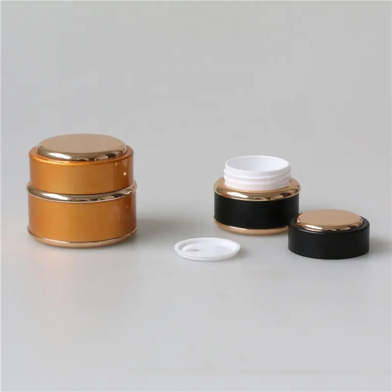 E-tốt hơn 15g 30g 50g rỗng vàng đen Nail UV Gel container nhựa Kem Jar