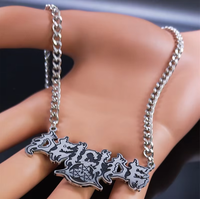 DEICIDE Heavy Metal Punk Band Collier pendentif en acier inoxydable Charms inspirés de la musique à la mode