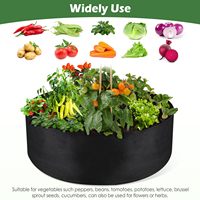 Sacs de culture en tissu feutré personnalisés, respirants, réutilisables, pour la santé des racines par élagage aérien, en non-tissé, pour l'agriculture en surélevation, anti-parasites