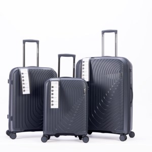 Set di Valigie Classiche Moderne TSA 20/24/28 Pollici in PP, <span class=keywords><strong>Trolley</strong></span> da Viaggio Leggero e Impermeabile a 4 Ruote - Product Image 3