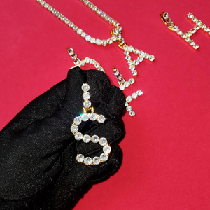 Personalizzato hip hop ciondoli di diamanti personalizzato iniziale nome arabo della collana commercio all'ingrosso dei monili - Product Image 5
