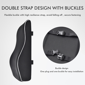 Cojín de Espuma Viscoelástica de Primera Calidad con Soporte Lumbar de Lujo, Funda de Malla 3D, Almohada Ergonómica y Ortopédica <span class=keywords><strong>para</strong></span> Respaldo de Silla de Oficina - Product Image 6