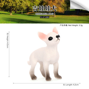 Venta al por mayor de PVC sólido de simulación estatua modelo Chihuahua perro Animal figuritas Juguetes - Product Image 4
