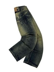 Festival Supplement Streetwear Jeans Y2K Hip Hop Retro Jeans Hosen Herren Vintage Wide Leg Baggy Loose <span class=keywords><strong>Denim</strong></span> Jean - Product Image 6