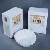 Filtres à café jetables biodégradables en pâte de bois vierge à 100 %, conformes aux spécifications OEM, disponibles pour les torréfacteurs
