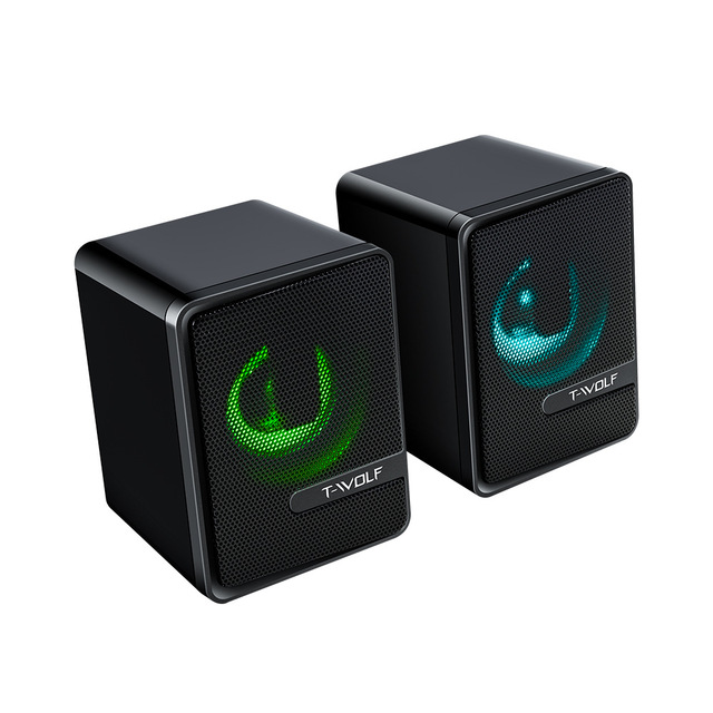 OEM Multimedia USB Stereo Wired RGB Speakers Mini PC Computer Speakers