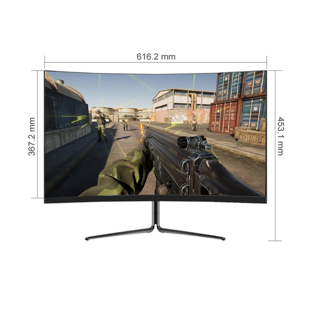 24 Inch Frameless Bezel LCD Game Monitor 2560*1440 High Refresh Rate 144hz 165hz 27 Inch IPS Curved Esports Monitor