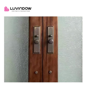 Portes d'entrée coloniales d'origine, <span class=keywords><strong>porte</strong></span> en verre clair, designs classiques en bois - Product Image 4