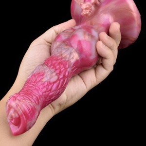 Vibradores YOCY Long Horse Dildo de 12 Pulgadas, Juguete Sexual de Silicona con Forma de Pene de Monstruo de Fantasía para Mujeres y Hombres, Vibrador de Bala de 7.7 cm - Product Image 1