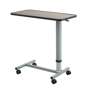Hydraulic Height Adjustable Rolling Over Bed Table Bedside Table Mobile Hospital Bed Dining Table Lifting <b>Desk</b> - Product Image 1