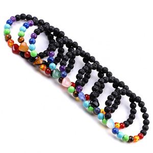Bracelet en pierre naturelle avec perles de verre colorées, énergie apaisante, vente en gros directe d'usine, garantie de qualité - Product Image 5