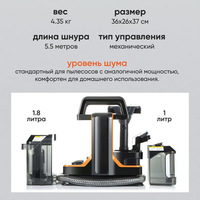 Nettoyeur portable multifonctionnel pour canapés et tapis, à aspiration et pulvérisation intégrées, conforme aux normes européennes, pour usage domestique et transfrontalier