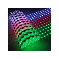 Façade flexible de bâtiment P55 allumant l'écran de rideau de LED écran de maille mou extérieur de paysage LED au Maroc