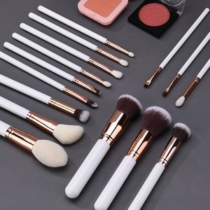 2026 Witte Kleur Make-up Kwasten Private Label 15-delige Cosmetische Make-up Kwastenset - Product Image 6