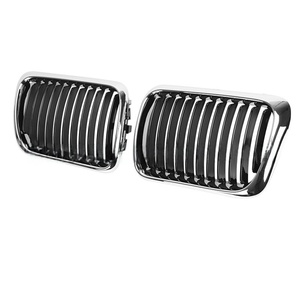 LUMA 96-99 Kidney Single Slat Gloss Black/Matte Black <span class=keywords><strong>Chrome</strong></span> pour <span class=keywords><strong>BMW</strong></span> Série 3 E36 1996-1999 Grille de pare-chocs avant - Product Image 3