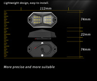 Accesorios para coche Greenshuo Rock Lights Blanco Amarillo Azul Rojo Color sólido Led Rock Lights