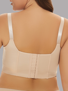 Sujetador de Talla Grande para Mujer, Copa Profunda, Moldeador, Sin Varillas, Cobertura Completa en la Espalda, Sujetador Push-Up con Relleno, Copa F, Copa E - Product Image 3