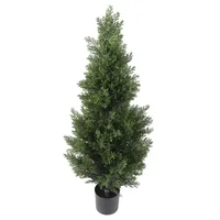 Cypress synthétiques haute densité en gros, résistants aux UV, pour l'aménagement paysager des clubs de golf et des piscines