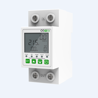 Compteur d'énergie intelligent WiFi QJC Smart Life Tuya App 63A avec protection contre les surtensions, les surintensités et les fuites