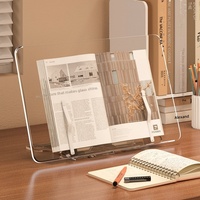 Support de lecture portable, support de livre à fixer sur le bureau, empêche la position assise inclinée, sécurise les pages, serre-livres multifonctionnel, support invisible pour iPad