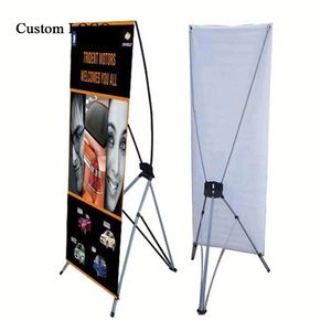 Eco-Friendly Custom X-Frame <b>Banners</b> Printing Advertising Polyester and Aluminium Stands with Pop-Up Tripod - Product Image 1
