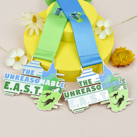 Médaille de finisseur sportive personnalisée sur mesure pour course cycliste, événement de course à pied, tournoi d'arts martiaux, avec ruban