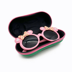 <span class=keywords><strong>Eva</strong></span> Cute Sonnenbrillen Brillen Kinder Brillen etui Kaninchen form Glase tui Benutzer definierte Sonnenbrille boxen - Product Image 1