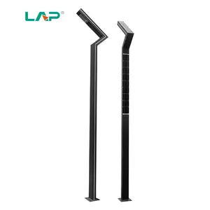 LAP 2024 Aluminum Profile LED Street Pole Lamp For Solar Villa Square Garden Light Outdoor Solar Street Garden Lights