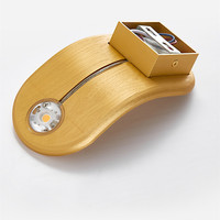 Lampe murale de chevet minimaliste moderne, lumière murale LED créative dorée et noire pour chambre à coucher, salon, escalier, éclairage intérieur, décoration