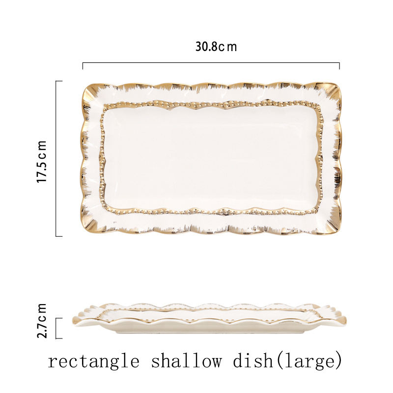 Rectangle Plat Peu Profond (grand)
