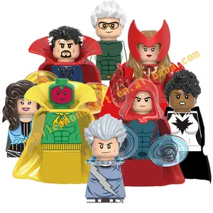 Super Heros Doktor Seltsame Geschwindigkeit Vision Agnes Hexens pektrum Wicca Mini Bricks Brock Figuren Bausteine Spielzeug X0306