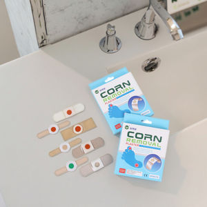 Parches para Eliminar Verrugas de Maíz de Forma Segura con 50% de <span class=keywords><strong>Ácido</strong></span> <span class=keywords><strong>Salicílico</strong></span> y Color Rojo Fenol - Dispositivo Médico Clase I Marca MDT - Product Image 1