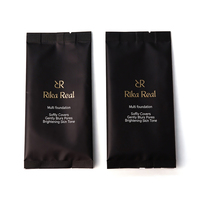 Pochette d'emballage cosmétique personnalisée haut de gamme pour fond de teint, pochette liquide haute barrière, emballage souple imprimé de luxe avec soufflet latéral