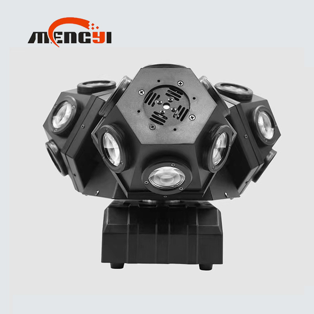 12pcs RGBW LED Stage Laser Moving Head Light 200W Power Dual Arm