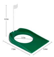 Mini tapis de golf avec drapeau noir et trou, vert portable pour la pratique intérieure/extérieure pour le bureau et la maison, aide à l'entraînement au golf