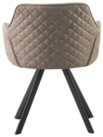 Nouveau design bras populaire meubles de maison de luxe moderne chaise de salle à manger en velours nordique
