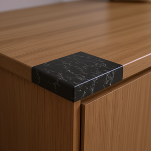 Bande de bordure autocollante en PVC noir 196,9x35,4 pouces pour meubles - Product Image 2