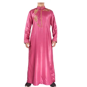 Gaun Muslim Afrika Thobe Ramadan Penjualan Pabrik Gaun Pria Qatar Berkilau Islami