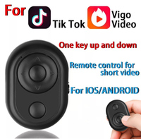 Control Remoto Inalámbrico BT Mini para Tiktok, Éxito de Ventas de Fábrica, con Alcance de 10 Metros, Botón de Temporizador para Android