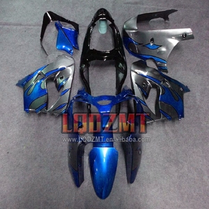 Corps d'injection pour <span class=keywords><strong>KAWASAKI</strong></span> <span class=keywords><strong>NINJA</strong></span> ZX-9R ZX 9R 9 ZX9 R <span class=keywords><strong>900</strong></span> CC <span class=keywords><strong>ZX9R</strong></span> 00 01 Bleu Gris 48No.135 ZX900CC 900CC 2000 <span class=keywords><strong>2001</strong></span> Carénage OEM - Product Image 1